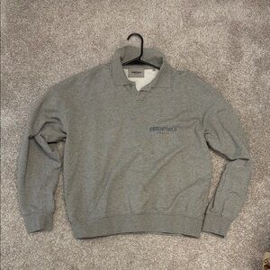 Essentials Heather Gray Crewneck Sweater